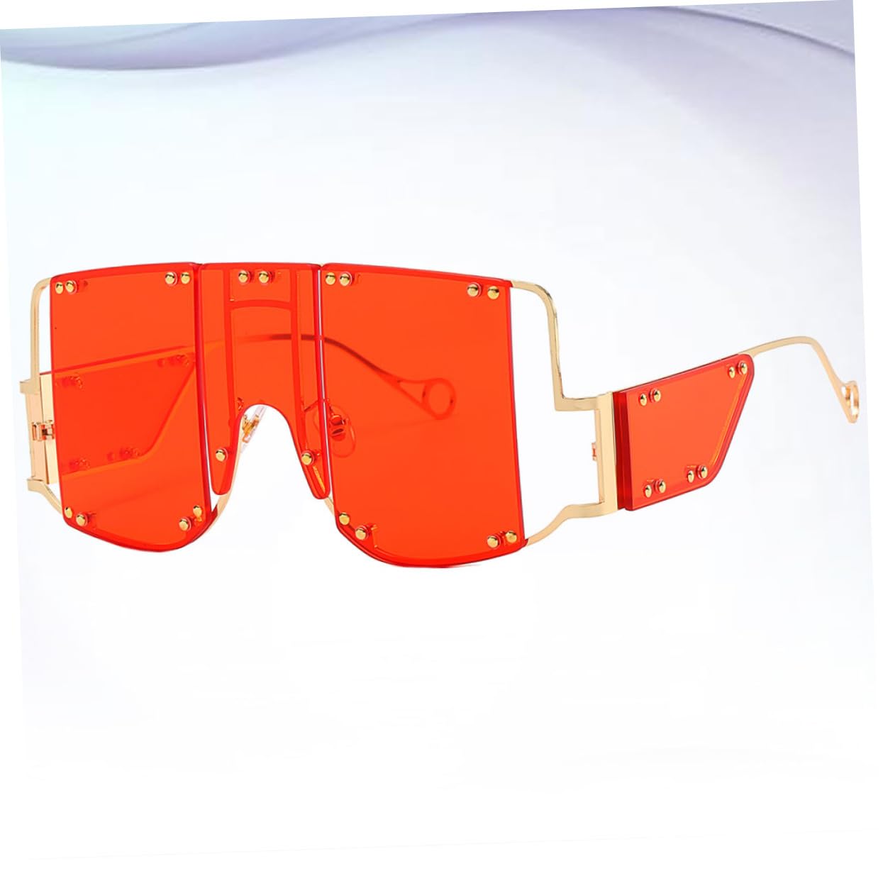 GALPADA Gafas De Sol De Fiesta Gafas Sin Montura Antigua Gafas De Moda Gafas De Fiesta Gafas De Sol Retro Gafas De Sol Steampunk Gafas De Sol De Gran Tamaño Tonos Gafas De Moda Moda