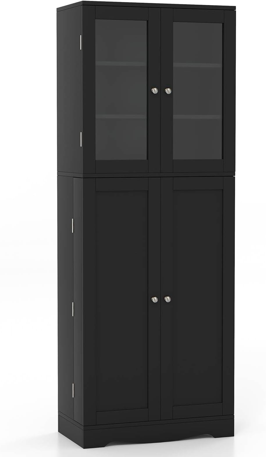 iJINGUR Metal Storage Cupboard with Locking Doors and 4 Adjustable
