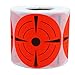 Hybsk Target Pasters 3 Inch Round Adhesive Shooting Targets - Target Dots - Fluorescent Red and Black (3 inch, Fluorescent Red)