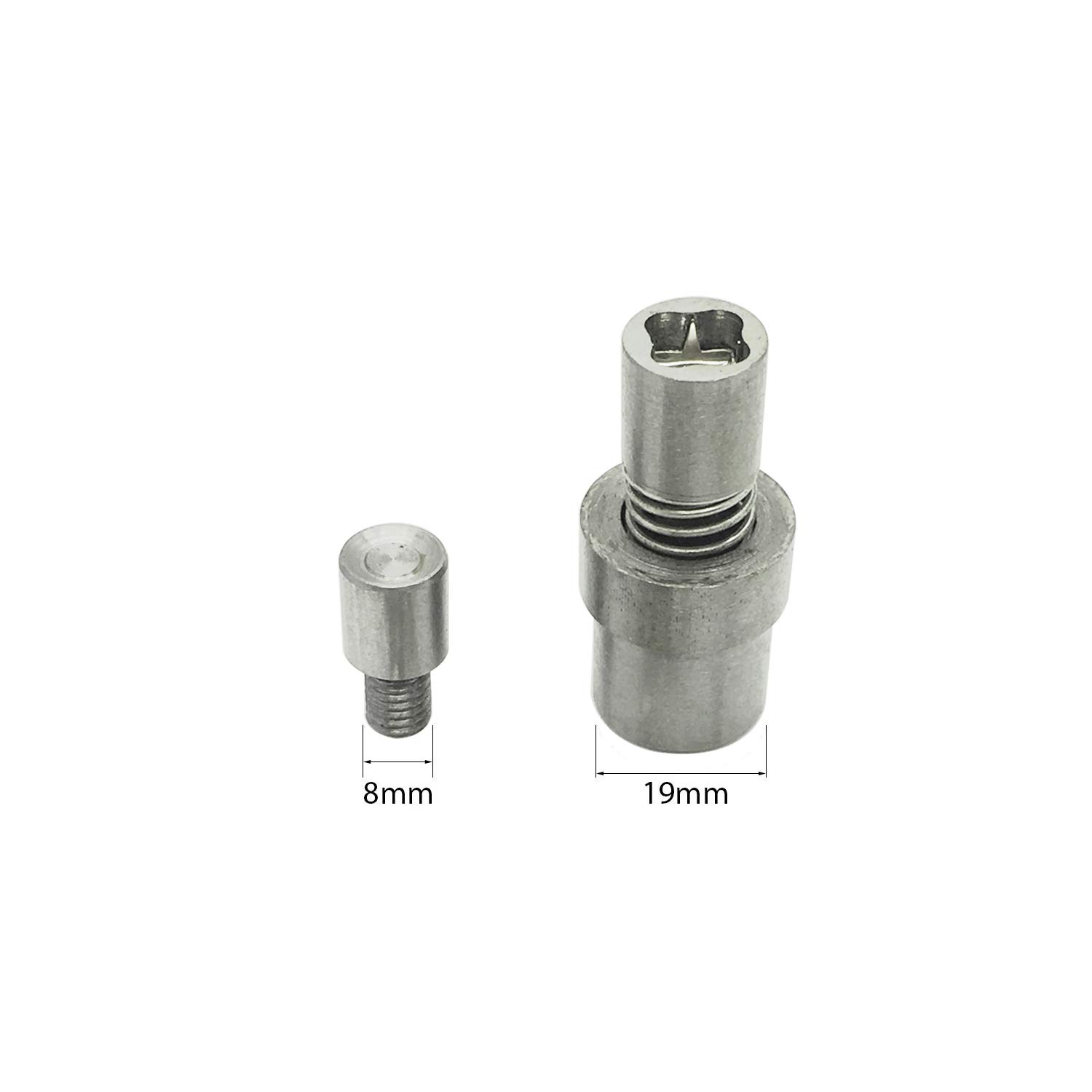 Trimming Shop Pirámide Botones a Presión Plantilla Con Universal Mano Verde Máquina Prensa Set Para Ajuste Y Fijación Tuercas En Artesanía en Piel, Ropa, Bolsas, Correas, Artes y Manualidades