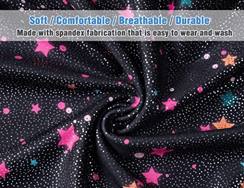 Image of TENVDA Girl's One Piece Swimsuit Sparkle Sleeveless One-Piece Bathing Suits Swimwear for Kids 2-12 Years Old