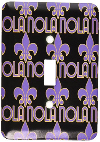 Interrupteur Fleur de Lis Nouvelle-Orléans pour remplacer un interrupteur blanc terne