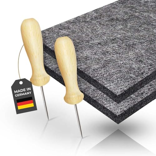 Jean-Philippe Dietz - 2 Prickeln Prickelset - Made in Germany - (Prickelnadel + Prickelfilz) | 20 x 14 5 x 1 cm