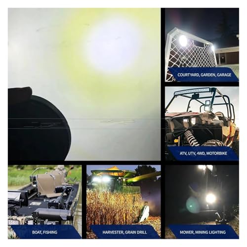 Feu Circulation Diurne LED 63W haute luminosité tout-terrain 4pcs