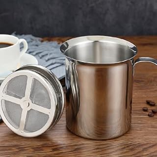 Montalatte Per Caffè in Acciaio 304 a Doppio Strato Frusta Manuale Facile Da Pulire Per Latte Macchiato E Cappuccino Fatti in Casa Montalatte a Doppio Strato Per Schiuma Manuale