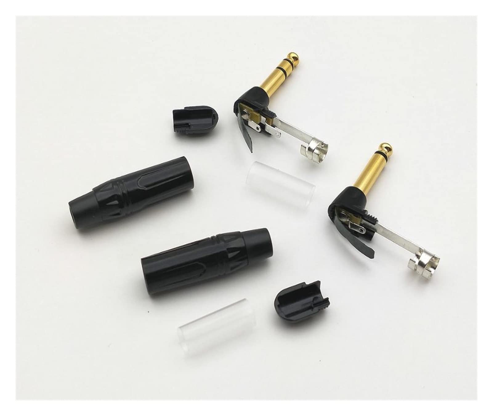 10x Adattatore Da Spina Jack Grosso 6,35mm Maschio A Presa - Foto 11