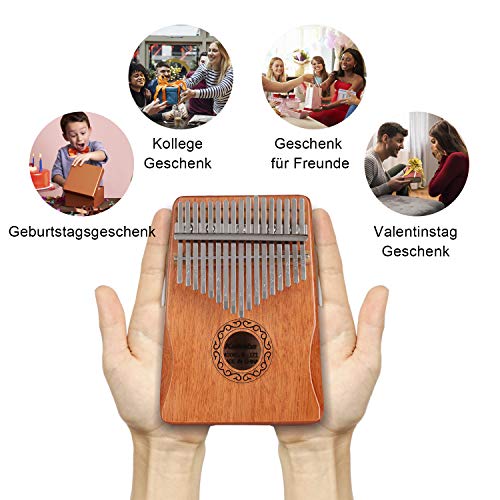 Professionele Kalimba thumb piano 17 key thumb piano, met pocket tuning hamer leerboek sticker, muziekinstrument… - Image 4