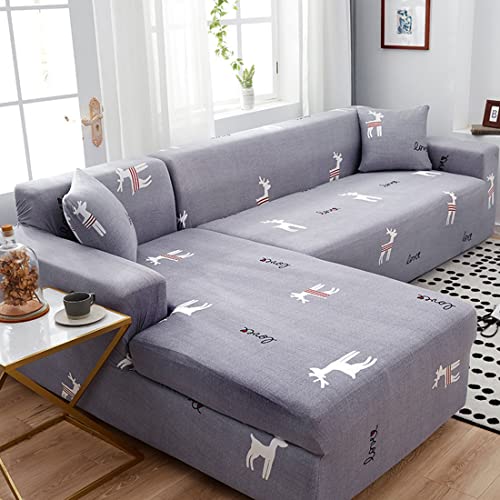 Funda de sofá elástica jacquard de 3 y 4 plazas lavable 2
