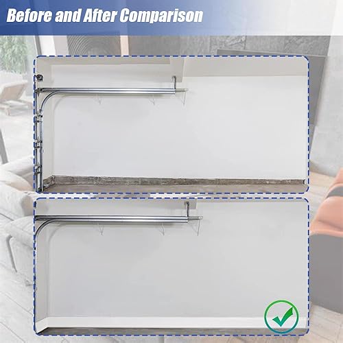 Miniatura 7 de Youyis Base de vinilo para pared, moldura de zócalo de 4 pulgadas, base de pared de goma autoadhesiva flexible, diseño de moldura de despegar y