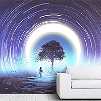 Wall Mural The Beautiful Space World Removable Self-Adhesive Wallpaper Wall Decoration for Bedroom Living Room - 66x96 inches