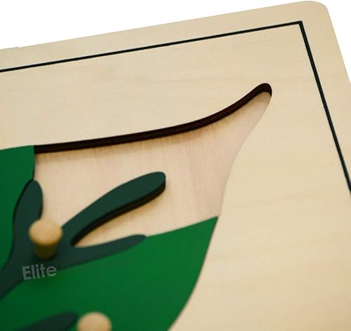 Miniatura 3 de Elite Montessori Rompecabezas de hojas de juguete para el desarrollo infantil preescolar temprano material de aprendizaje