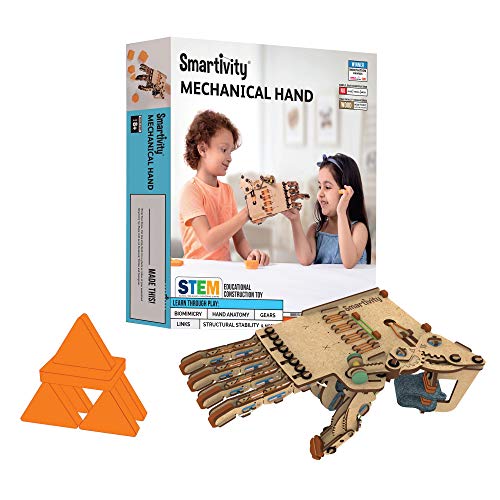 Image of Smartivity Roller Coaster Marble Slide STEM STEAM Educational DIY Building Construction Activity Toy, 8+ and Mechanical Hand STEM STEAM Educational DIY Building Construction Activity Toy, 8+