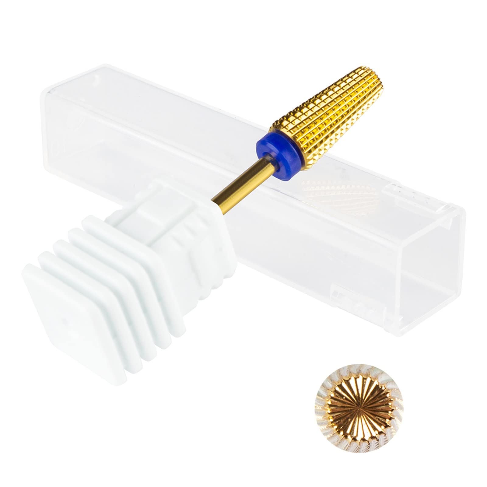 TONUSA yaoqijie 100% 5 en 1 de Acero de carburo de tungsteno, Brocas for uñas de Mano Izquierda y Derecha, Fresa eléctrica for uñas, máquina de manicura, Archivo de 5 uds. Lasting (Color : 5pcs-20)
