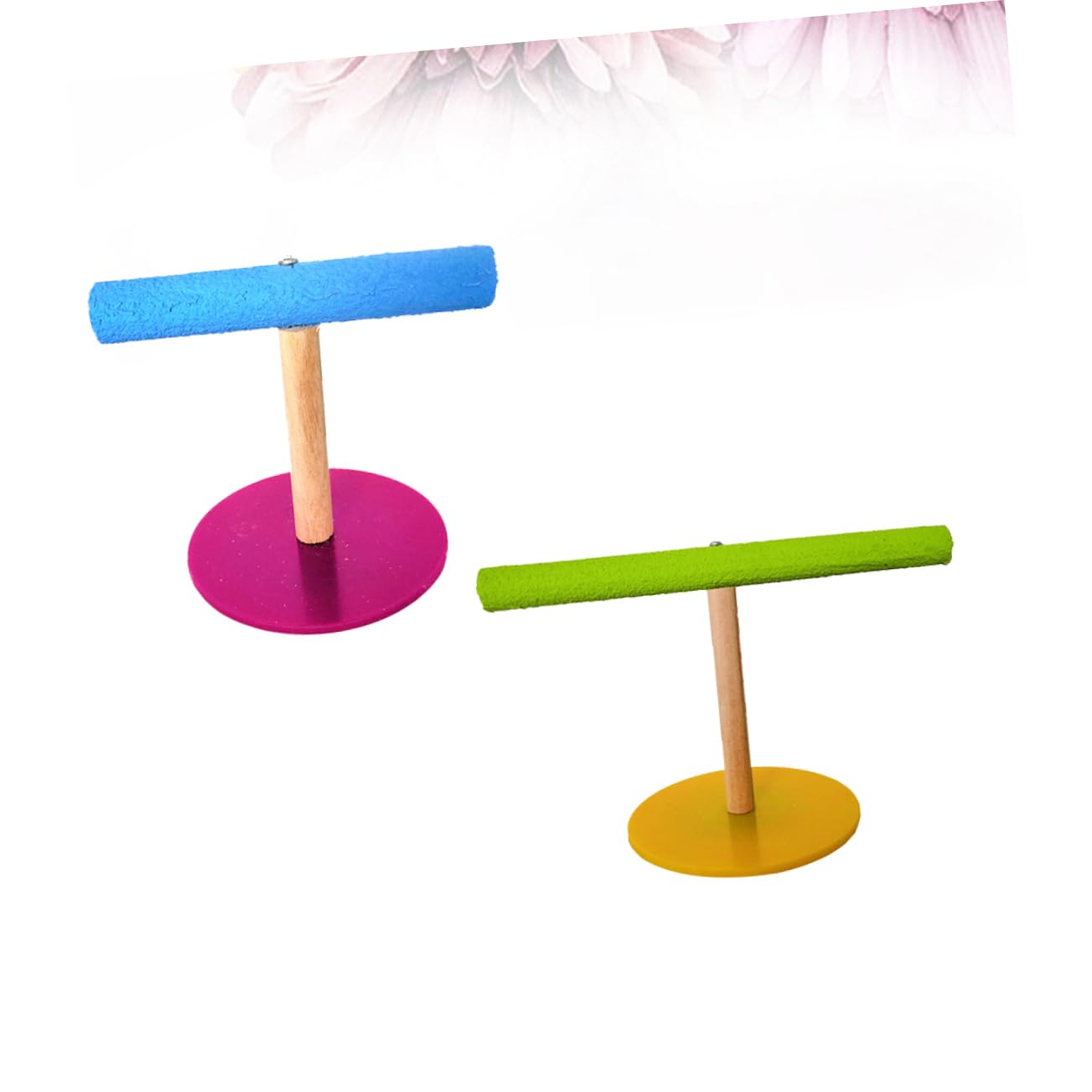 DOITOOL 6piezas Soporte De Entrenamiento para Aves Percha t Forma De Puente para Loros Rack De Actividad y Comedero Aleatorios Grande Pequeño
