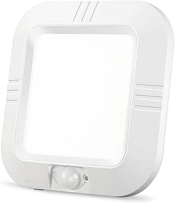 LED Deckenlampe Batterie mit Bewegungsmelder, Kabellos Lampe mit Bewegungssensor, Deckenleuchte Sensorleuchte Tageslicht für Korridor Bad Balkon