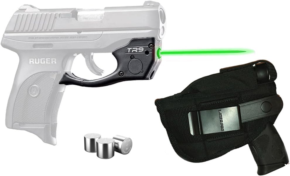 Laser PRO® Kit w/Holster & ArmaLaser TR9G / TR9GS / TR9-G Green Laser Sight for Ruger LC9 LC9s LC380 EC9s [Won't FIT LCP 1, 2, MAX or MAX-9]