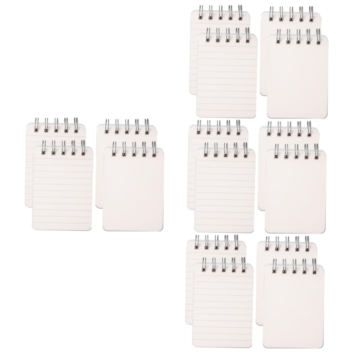 HOMSFOU 4 Set Mini Taccuino Portatile Quaderno A Righe Universitarie Quaderni Per La Scuola I Quaderni Pianura Blocco Note Compatto Per Ufficio Piccolo Mini Taccuino Carta Bianca 4 Pezzi*4