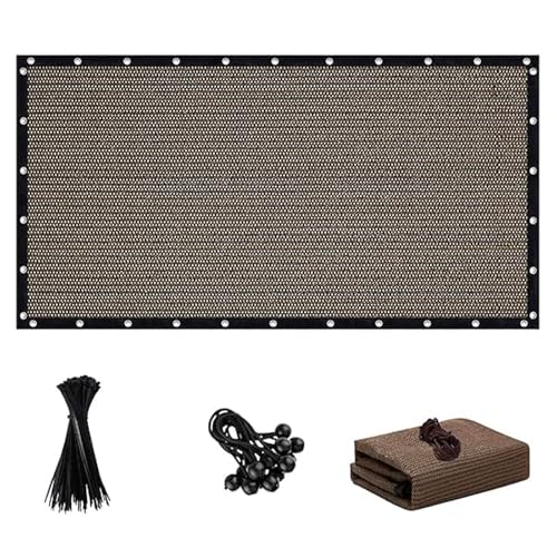 FFKQBH 90% Sun Shade Cloth with Grommets 3/4/5/6/8/10/12FT Sunshades for Patio Sun Screen Fabric Outdoor for Patio Outdoor Garden Backyard