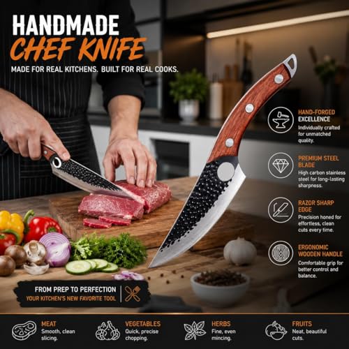 Image of Stainless Steel Knife Set - 3-Piece Chef, Utility & Paring Blades with Anti-Slip Handles & Color Coating | Sharp Kitchen Knives for Slicing, Dicing, Chopping (JAPANES Knife)