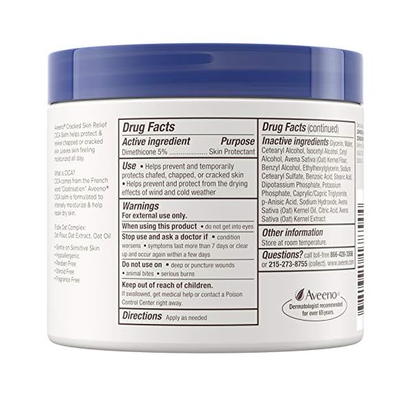Aveeno-Cracked-Skin-Relief-CICA-Balm-with-Triple-Oat-Complex-Moisturizing-Dimethicone-Skin-Balm-Fragrance-Free-11-Ounce Aveeno Cracked Skin Relief CICA Balm with Triple Oat Complex Moisturizing Dimethicone Skin Balm, Fragrance Free, 11 Ounce