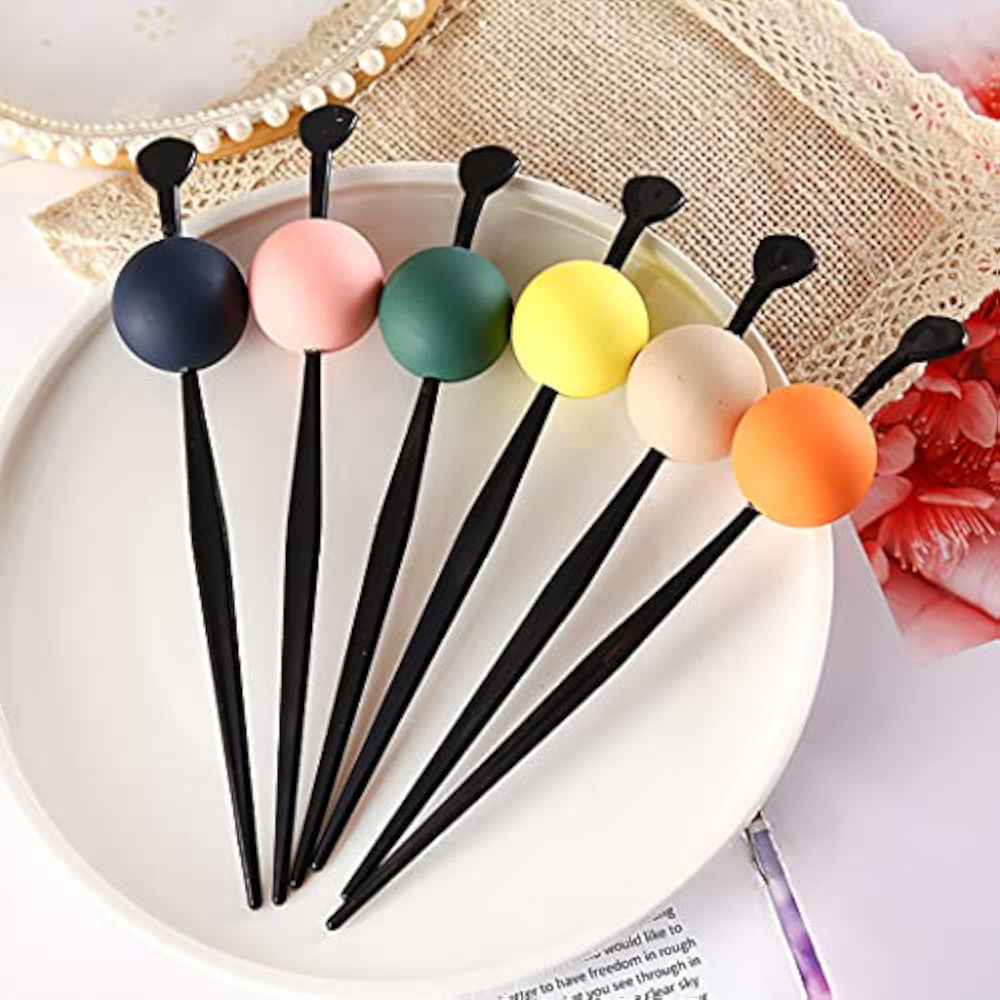 Japanese Style Hair Sticks Set, 6PCS