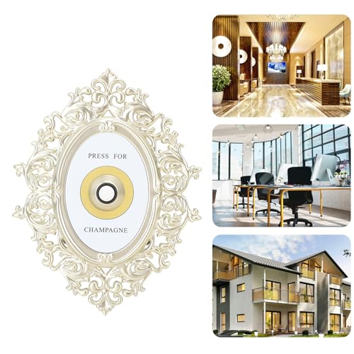 Plaque bouton de cloche ornementale EMUKOEP 7,9x5,9 pour bureau