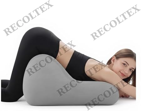 Ergonomic Body Positioning Pillow, Comfortable Design for Couples, Blue and Gray, Soft Sponge Filler, Anti-Slip Base, Multi-Purpose Support