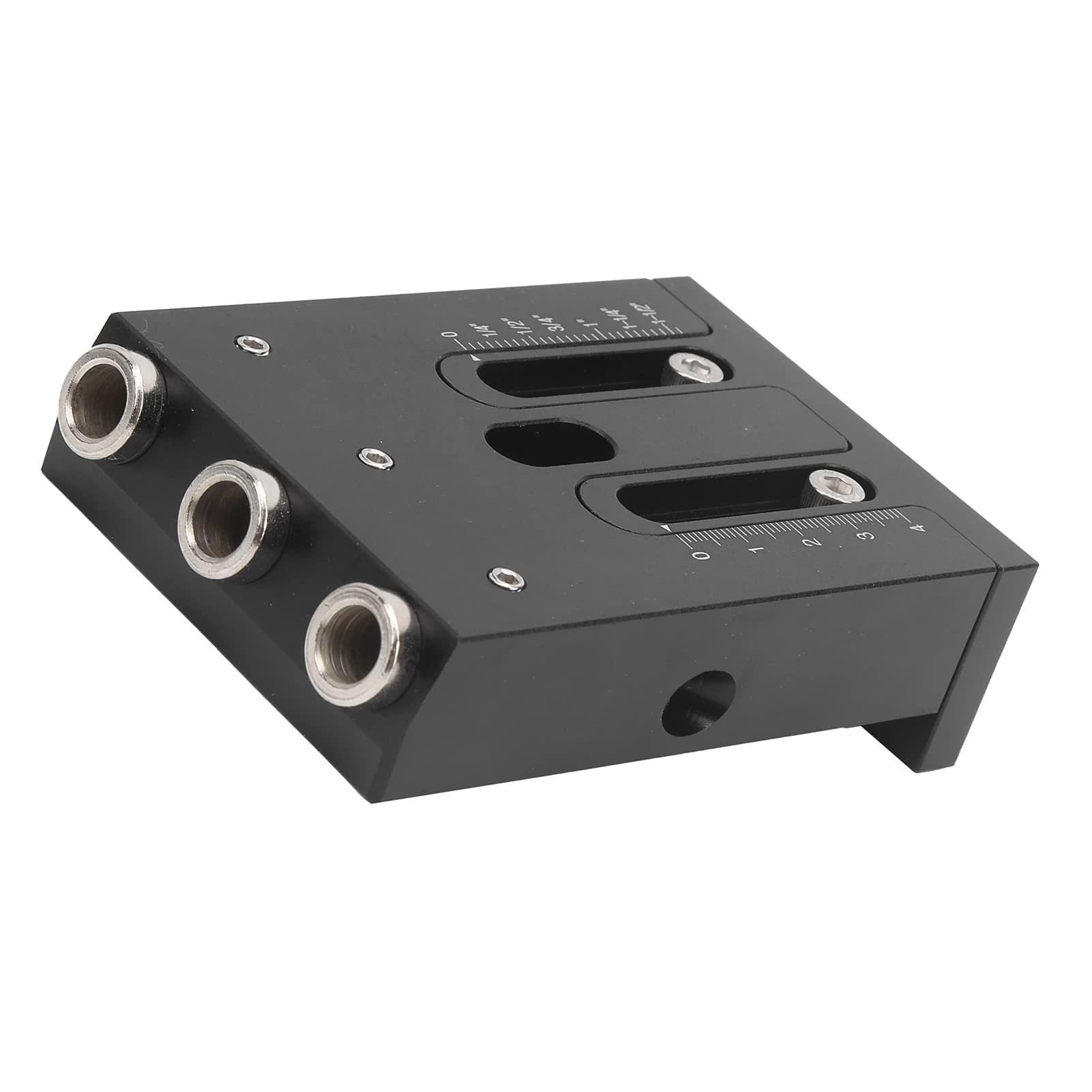 Kit de plantilla y guía para taladro oblicuo, localizador de ángulo de 15 grados para carpintería, plantilla de tornillo para agujeros en madera de aleación de aluminio con brocas