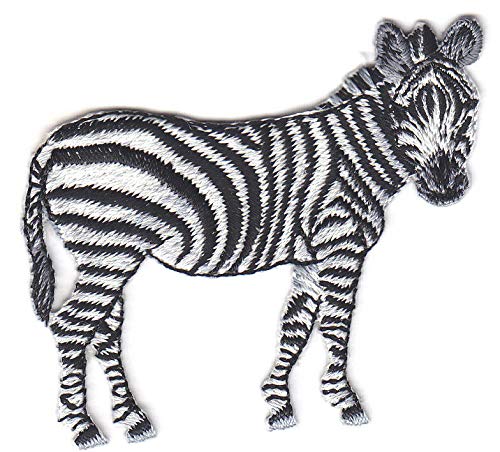 ZEBRA Iron On Patch Zoo Jungle