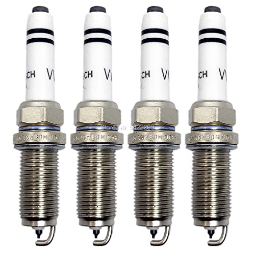 spark plugs 4pcs 06K905611C Compatible with Audi A1 A3 A4 A5 A6 A7 Q5 S3 TT TTS Compatible with VW Beetle Compatible with Sharan Compatible with Passat Compatible with Phaeton 0241245673 Platinum Spar