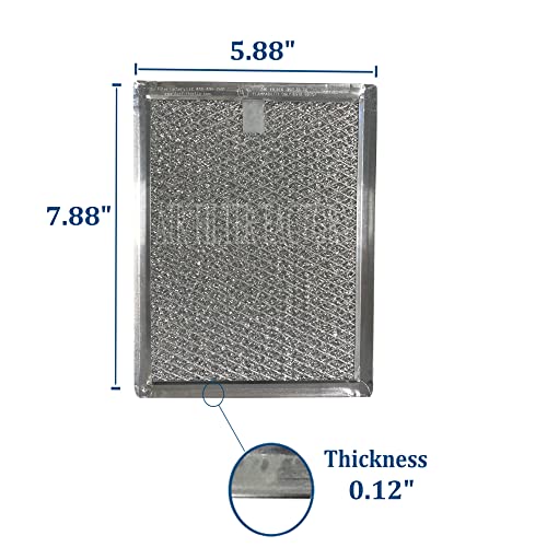 2-Pack Air Filter Factory Replacement For Frigidaire Fgmv174Kfa Microwave Oven 12-Layer Aluminum Grease Filters #TOP1