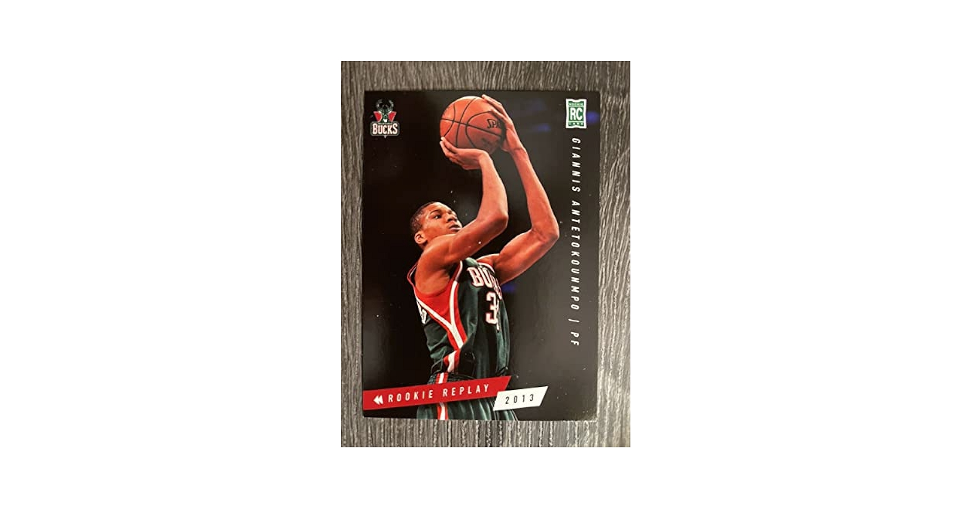 Amazon.com: Giannis Antetokounmpo Rookie Replay Card