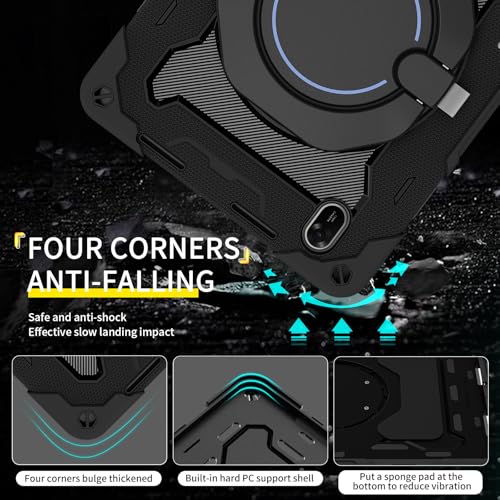 Funda Huawei MatePad 11.5 2025 antichoque con asa giratoria y soporte para lápices 2