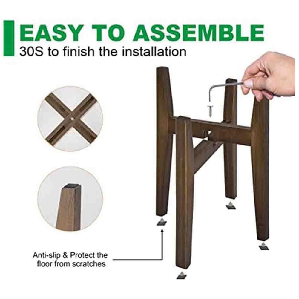 Soporte para Plantas Ajustable Moderno Soporte para Plantas de Interior Soporte de Esquina para Flores para Interiores y Exteriores Se Adapta a Macetas de 18 a 30 Cm