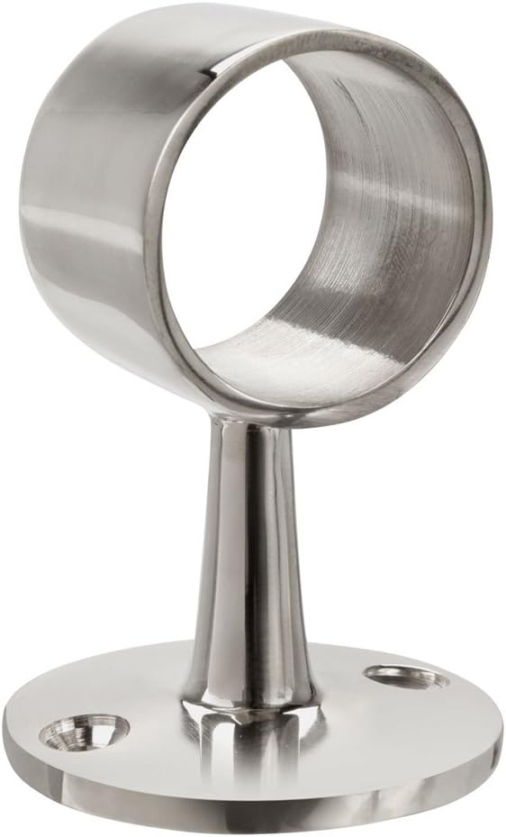 Lavi Industries40-342/1H Polished Stainless Steel Flush Center Post 1-1/2" OD
