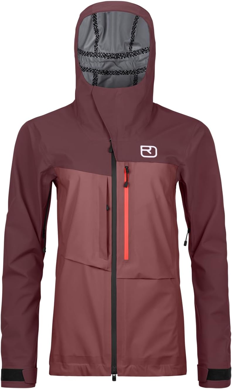 Ortovox Women’s 3L Ravine Shell Jacket | Lightweight Freeride Shell with Ventilation Zips & Storm Hood for Ski Touring