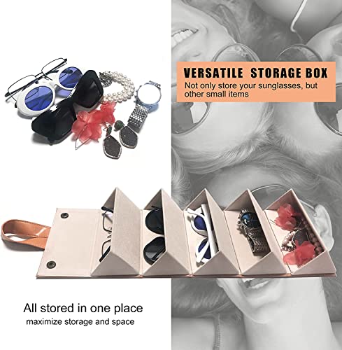 Image of House of Quirk Sunglasses Storage Box, Faux Leather Sunglasses Box