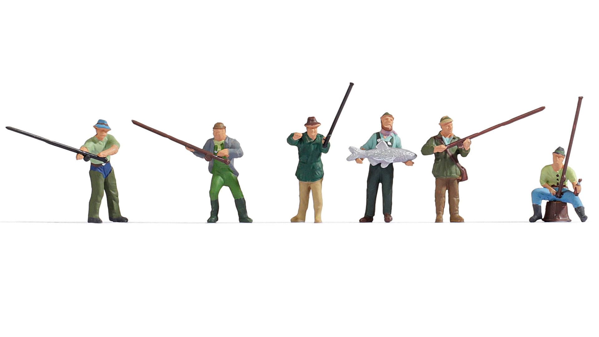 Fishermen (6) HO Gauge figures Noch 15892