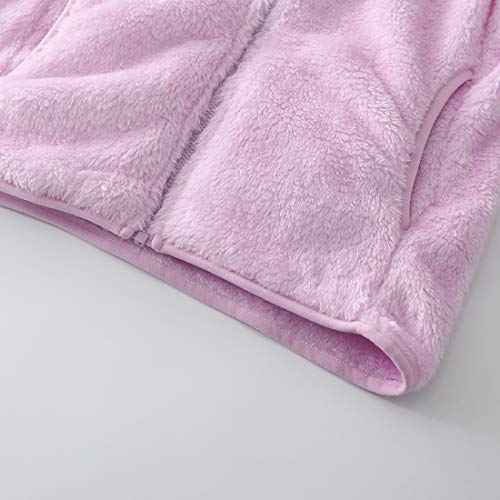 MOMOLAND Kids Boys Girls Unisex Full-Zip Coral Fleece Lightweight Jackets3