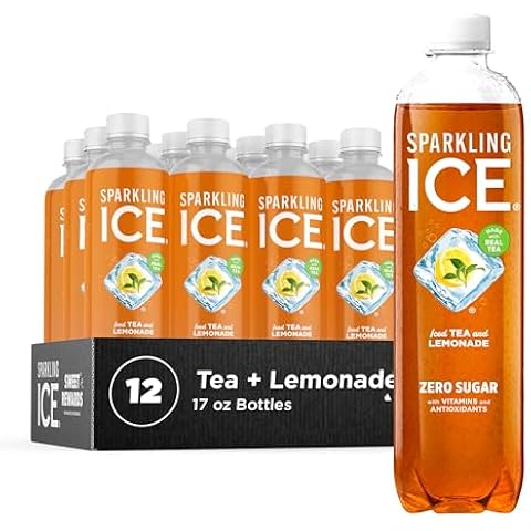 Sparkling Ice Tea + Lemonade Sparkling Water, Zero Sugar Flavored Water, with Vitamins and Antioxidants, Low Calorie Beverage, 17 Fl Oz Bottles (Pack of 12)