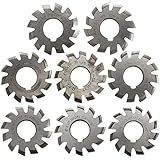 Kreisförmige Holz Gehrungssäge Klinge Modul 1.75 PA20 HSS # 1-8 Evolventenrades Fräser Innenbohrung 22mm 8pcs