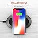 Trianium Wireless Charger, Qi-Certified Wireless Charging Pad Base Compatible iPhone 13/12/11/XS/XS Max/XR/X/8/8 Plus, 10W Fast Charger for Galaxy S21/S20/S10/S10+/S10e/S9 Note (No AC Adapter)