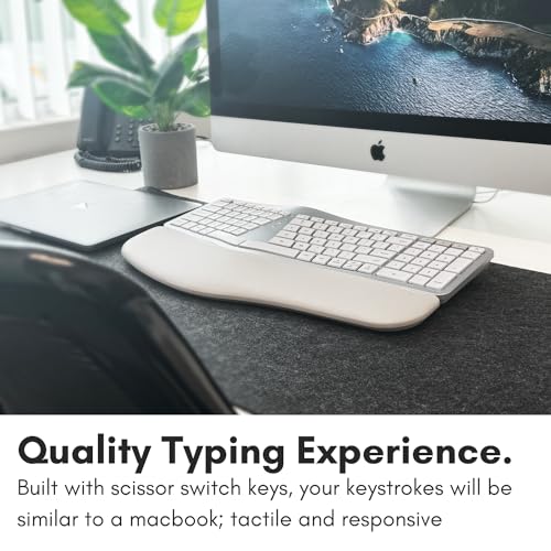 Macally BTBLERGO2A Backlit Bluetooth Ergonomic Keyboard thumb #4