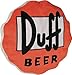 United Labels 0199441 Los Simpson - Cojín con diseño de tapón de Cerveza Duff