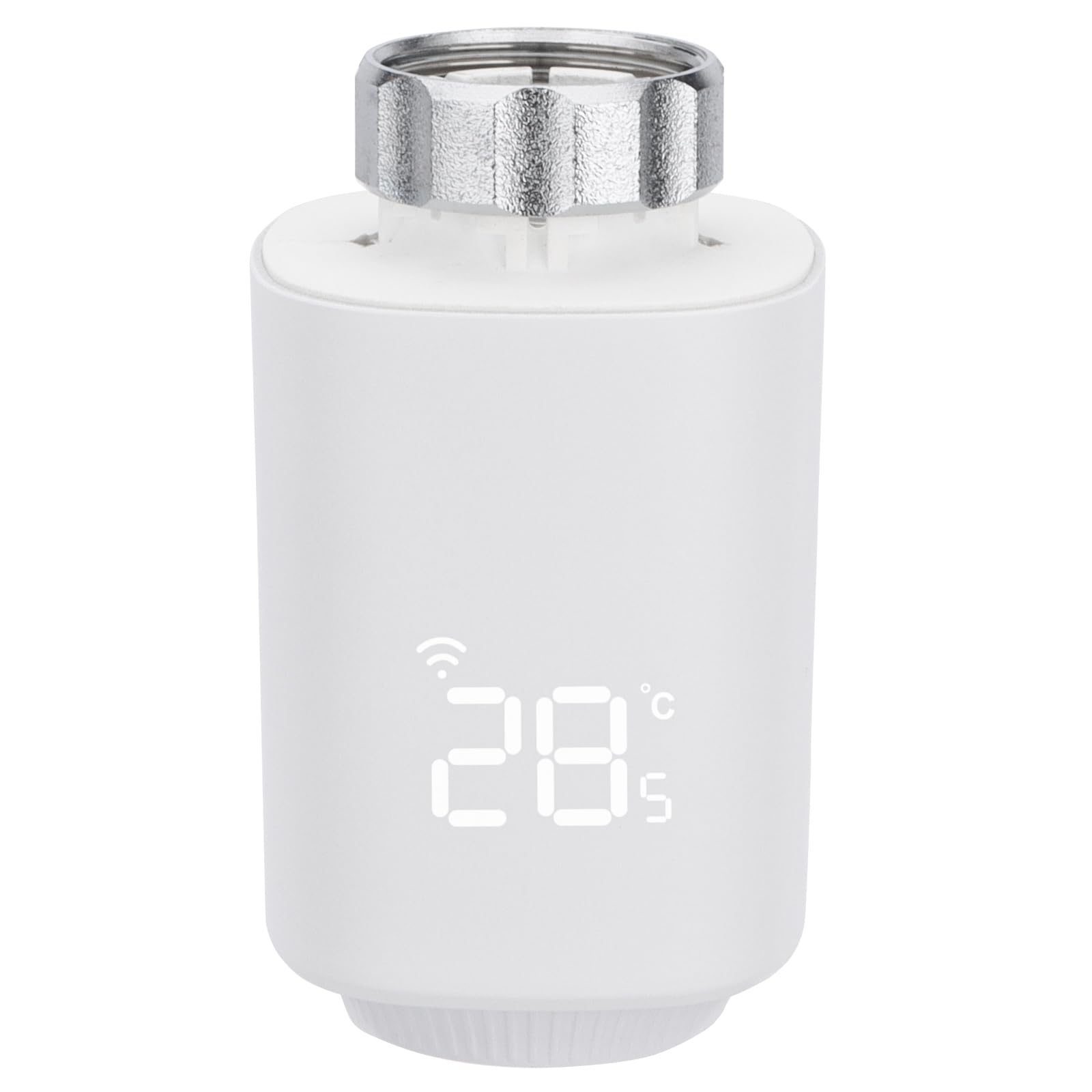 Wengart Termostato intelligente del radiatore TRV-01, M30x1.5 TRV programmabile per il controllo della temperatura multi-stanza, funziona con Google Assistant e Alexa, Hub Tuya Zigbee richiesto