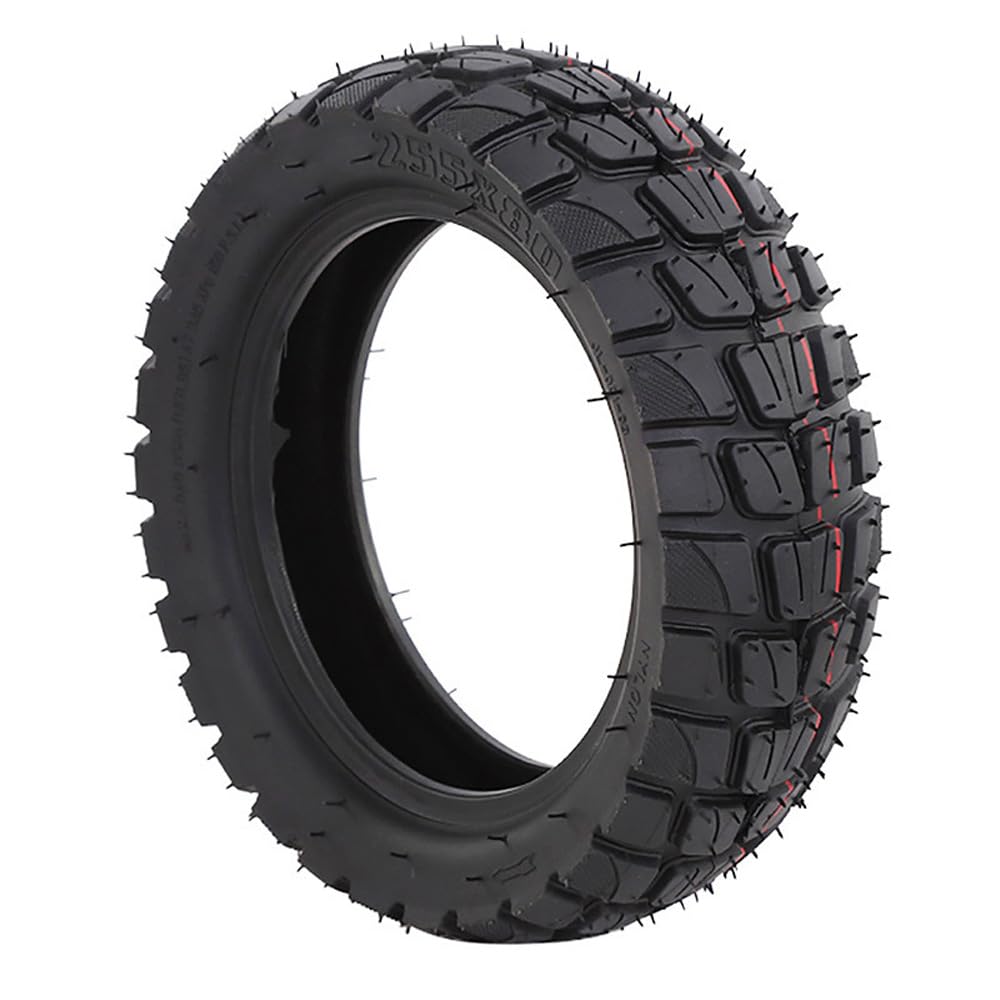 255x80 10 Inch Rubber Off-Road Outer Tire Off-Road Compatible for Kugoo M4 Electric Scooter