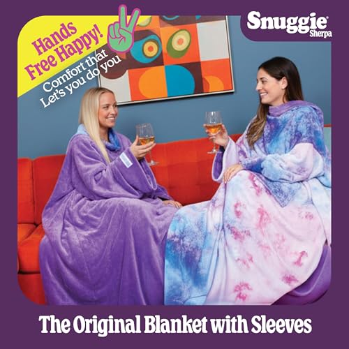 Image of Snuggie The Original Wearable Blanket With Sleeves & Pockets | Cozy Oversized Throw for Adult Men & Women | One Size, 71x54