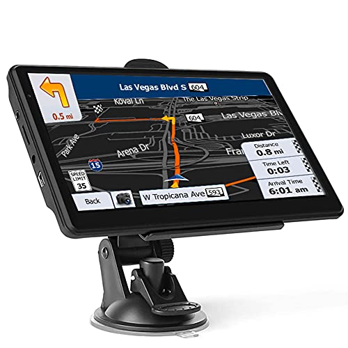 GT HITGX Sat Navs for cars uk 2025, 7 Inch, Satnav with UK Europe Maps, Sat Nav for cars truck hgv Lorry, Real Voice Turn Direction Guidance, Speed Camera Alert, Lane Guidance Assist
