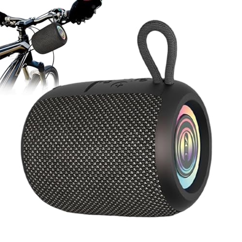 Altavoz impermeable genérico, sonido estéreo de audio inalámbrico – altavoz de viaje con iluminación y autonomía de 5 horas, para interior ducha, oficina, cuarto de baño, casa de viaje