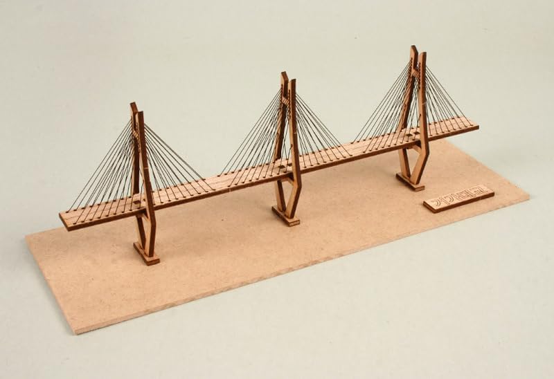 영공방 Youngmodeler Wooden Model Kit – Geo Ga Grand Bridge, DIY Wooden Architecture Model for Beginners & Hobbyists